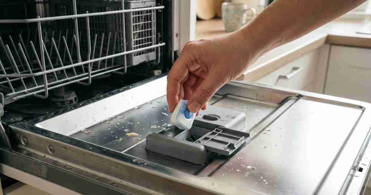طریقه گذاشتن قرص در ماشین ظرفشویی